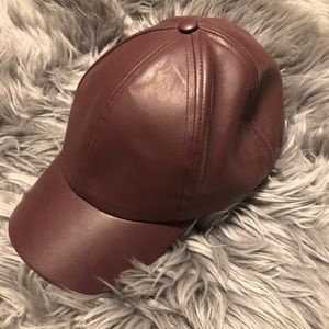 H&M Faux Leather Ballcap